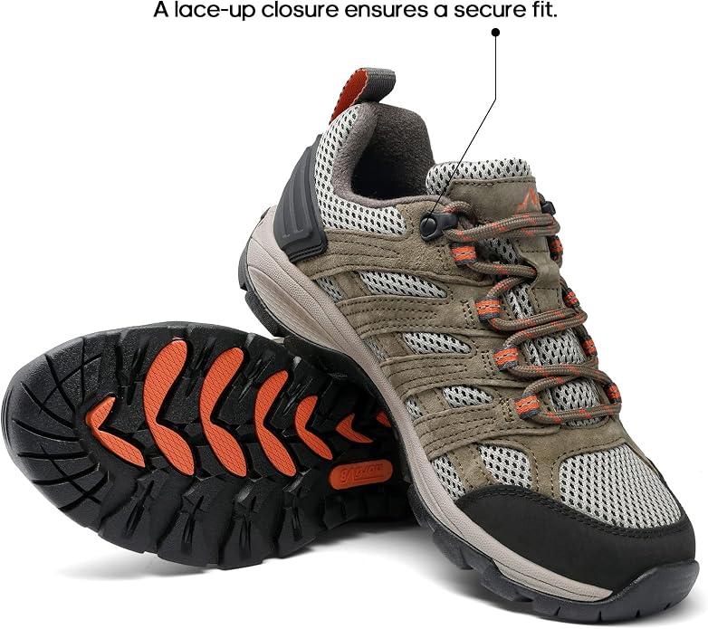 NORTIV 8 Women's Lightweight Hiking Shoes | Breathable Walking Sneakers Slip-Resistant For Outdoor Work Travel Daily Wear Wander