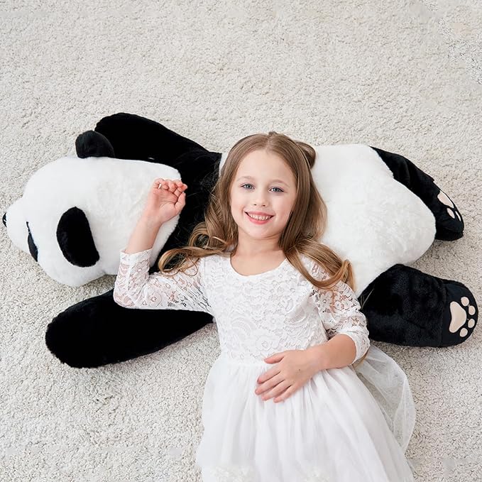 Giant Panda Weighted Plush Animals, 2.87lbs Cute Big Panda Hugging Pillow Toy for Boys Girls Valentine Christmas, 39.3 inch