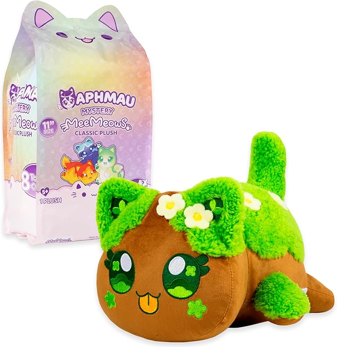 Aphmau MeeMeows 11” Classic Mystery Plush, Elemental, YouTube Minecraft Gaming Channel, Plush Mystery Box, Blind Box, 1 of 8 Possible Elemental MeeMeows, Official Merch