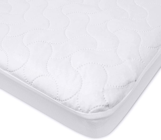 American Baby Company Waterproof Fitted Pack and Play Mattress Protector 39" x 27" - Quilted, Noiseless, Soft & Breathable Playpen and Pack n Play Mattress Cover