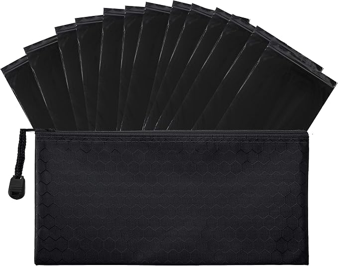Feminine Personal Disposal Bags- 100 Black Opaque Bags for Sanitary Disposal, with Purse Pouch. Discreet Disposal for Tampons, Pads, and Liners (Black)
