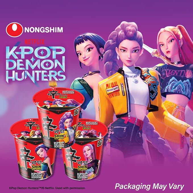 Nongshim Shin Ramyun Cup of Noodles, Spicy Signature Korean Instant Ramyun, Rich Beef Flavored Broth, Quick and Easy, Microwaveable Cup, 2.64 oz (Pack of 6)