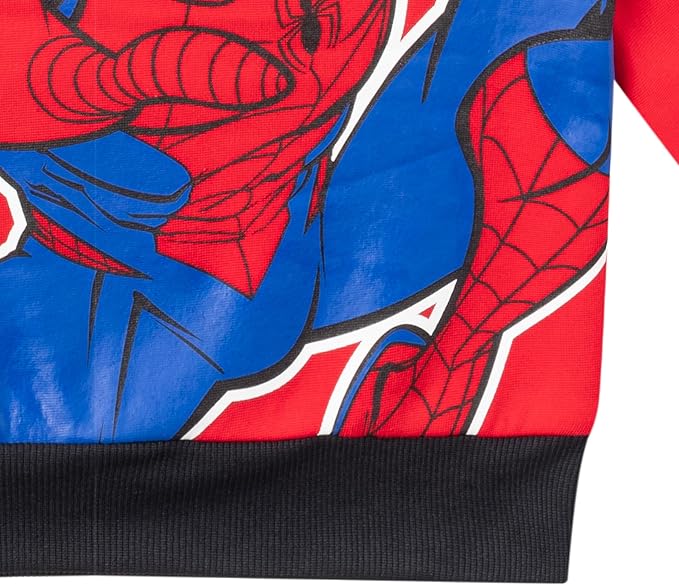 Marvel Spider-Man Boys 2 Piece Sweatshirt and Pants Set for Toddlers and Big Kids
