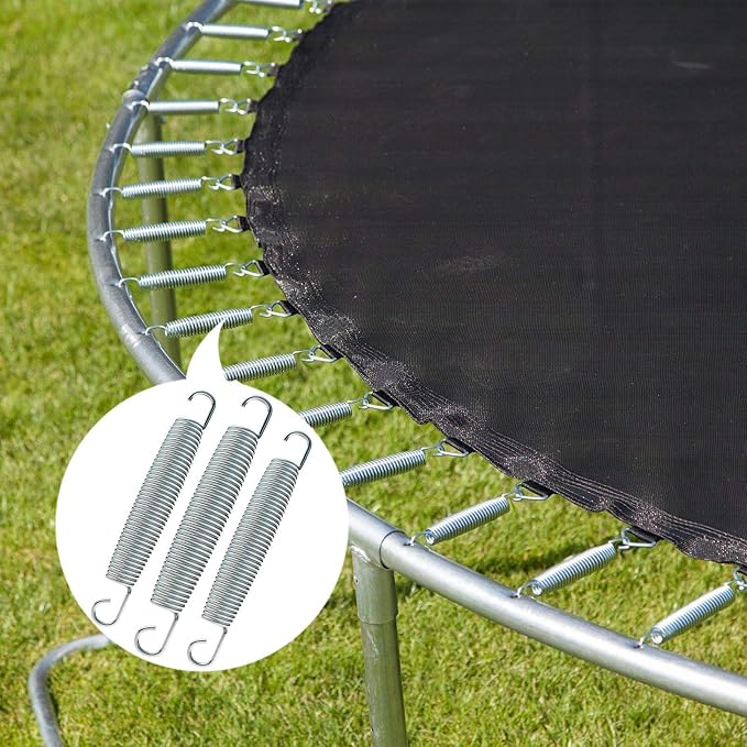 5.5-7 Inch Trampoline Springs Heavy Duty Stainless Steel Replacement Spring, Set of 16