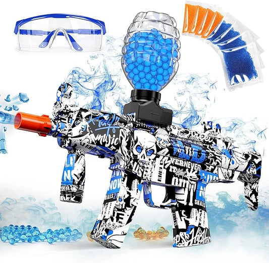 Anstoy Gel Ball Blaster Blue – Automatic Orby Gel Gun with High Power Shooting, Ideal for Outdoor Battles, Team Games & Christmas, Halloween, Birthdays Gifts for Ages 14+
