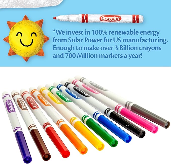 Crayola MARKERS FINE LINE 10 COUNT (Pack of 2)