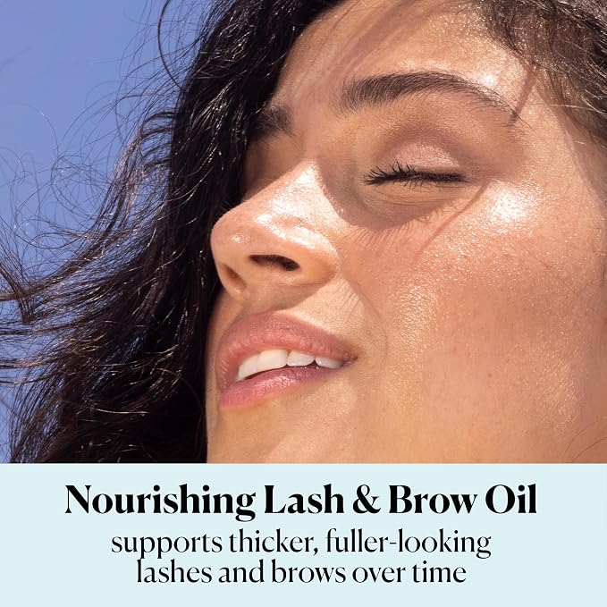 Sky Organics - Organic Lash & Brow & Applicator - Eyelash Serum - Castor Oil Organic - Moringa, Vitamin E - Lashes, Eyebrows - Self Care, Beauty - Gifts for Women - .4 fl oz, 12mL with ebook