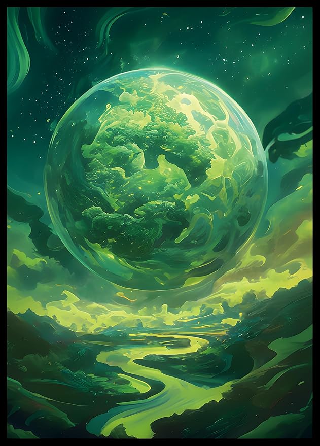MTG Card Sleeves - Forest - Planet Basic Lands Series - Ultra Clear Front & Matte Finish Back, 100 Count Standard Size Matte Art Sleeve for Magic The Gathering