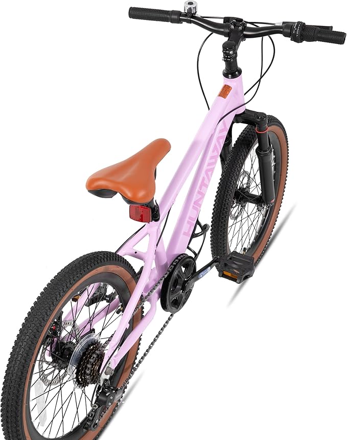 KEANO Huntaway 20 24 Inch Kids Bike for Boys & Girls Ages 7-12 Years Hardtail Mountain Bike for Kids with Aluminum Frame and 7-Speed Drivetrain Children Bicycle