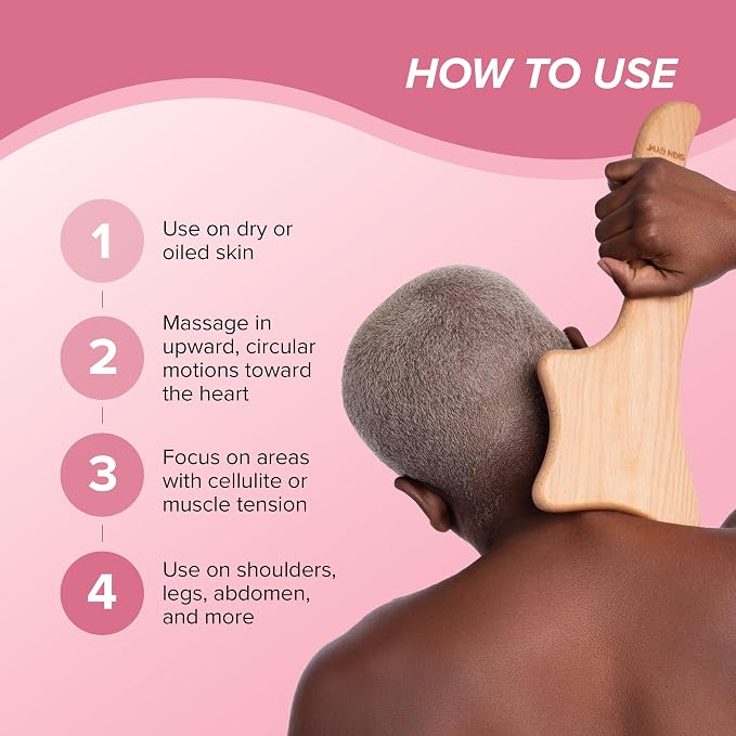 SKIN GYM Sculpt Wooden Body Massage Lymphatic Drainage Tool | Sustainable Massager for Body Care