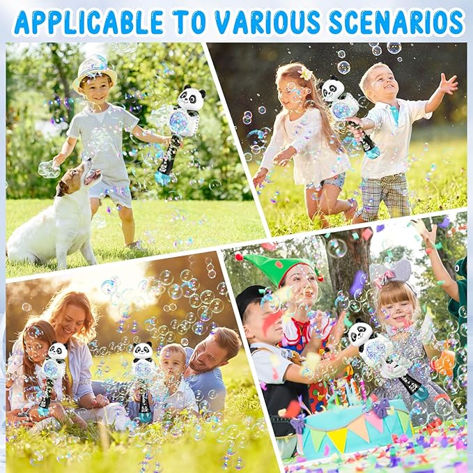 Bubble Wands for Kids Ages 4-8 Years Old: Light Up Bubble Machine Bubble Wand for Parties Outside Toys for Toddlers 3-5 Automatic Bubble Machine Rechargeable Gifts for 3 + Year Old Girl Boy