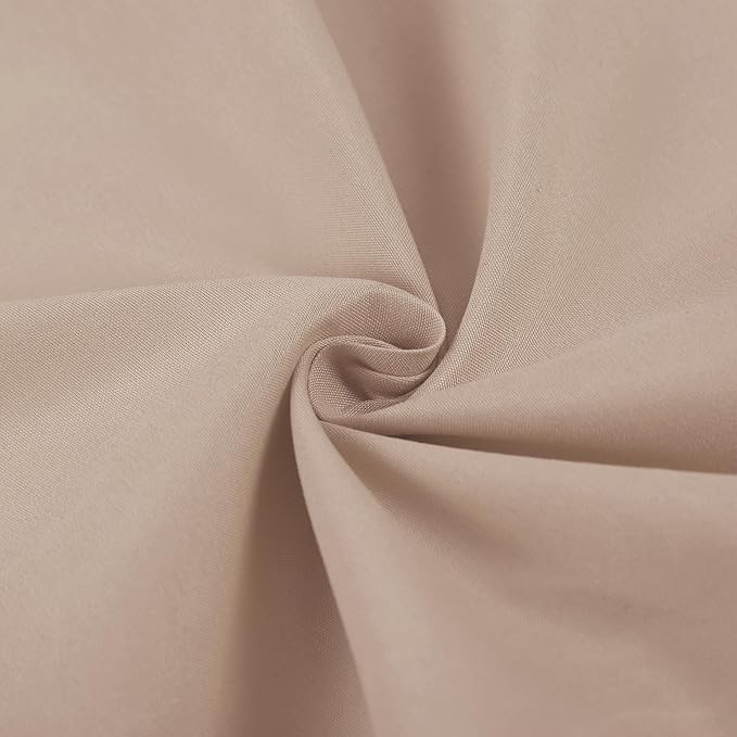 NHNHN Fitted Sheet-Deep Pockets-Soft Microfiber-Easy Care-Shrinkage and Fade Resistant-Fitted Sheets Twin Size for Girl Woman Teens Kids-Only 1 Fitted Sheet Twin Beige