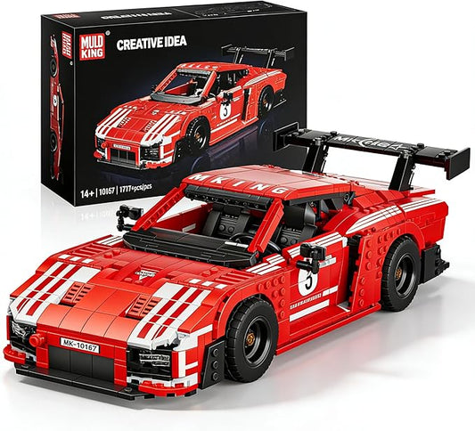 Mould King Car Toy Building Block, 10167 Collectible Speed Champion Cars Building Set, Sports Vehicle Model Build and Display Car for Adults and Aged 14+ (1717 Pieces)