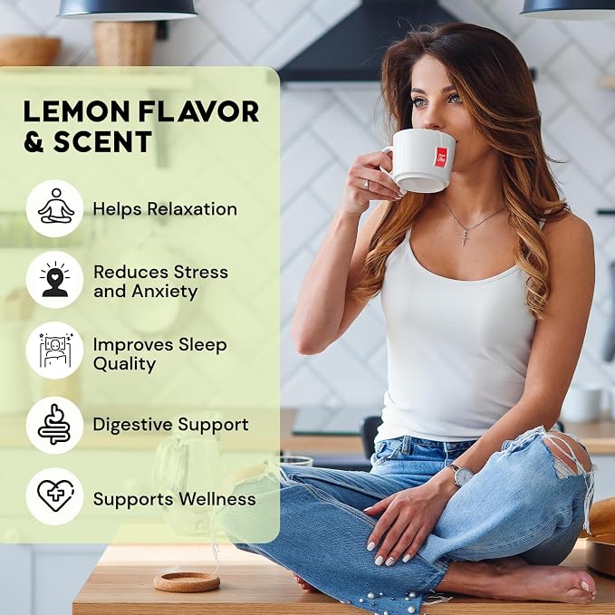 Lemon Balm Tea, Natural Lemon Balm Herbal Tea Bags for Calming and Digestion Support Caffeine-free - (50 Count (Pack of 1)