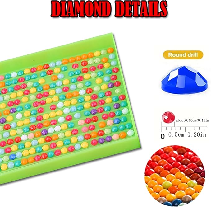 KUFWKEY Paris Scenery Diamond Art Kits for Adults, Car Diamond Painting Kit,Full Round DIY Diamond Mosaic Kits,Landscape Diamond Art Painting,Diamond dots,12x16 inch