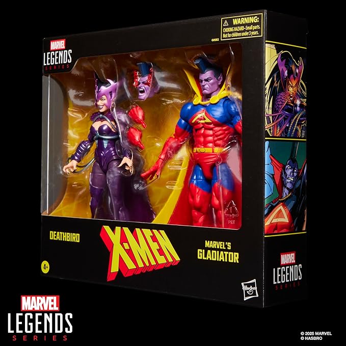 Marvel Legends Series X-Men Deathbird & Marvel’s Gladiator Two-Pack, 2 Comics-Inspired Collectible 6-Inch Scale Action Figures