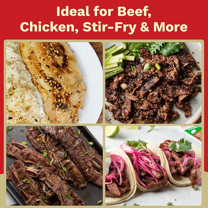 NOH Korean Barbecue (Kal Bi or Bulgogi) Seasoning Mix, 1.5 oz Packet (Pack of 12) - Authentic and Delicious Korean BBQ Seasoning for Sweet & Savory Kalbi (Galbi) or Bulgogi - No Added MSG - Made in USA