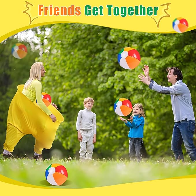 Granny Pants Outdoor Game Set, 4 Giant Pants with 16 Bouncy Balls & 4 Pumps, Funny Yard Toss Relay Game for Teens & Adults, Outdoor Party Game for BBQ, Picnic, Family Reunion & Team Building