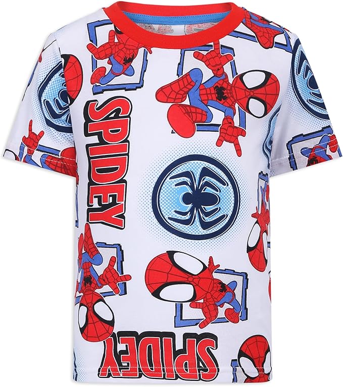 Marvel Spidey & His Amazing Friends Boys 4 Pack T-Shirt for Toddler and Big Kids