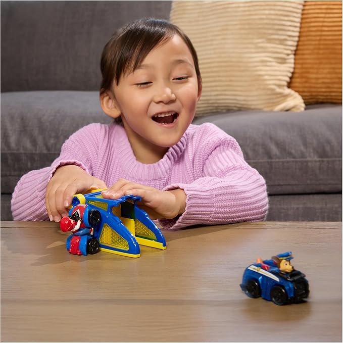 PAW Patrol Chase Pup Squad Launchers with Ryder Vehicle 2-Pack, Kids Toys for Boys and Girls Ages 3 and Up