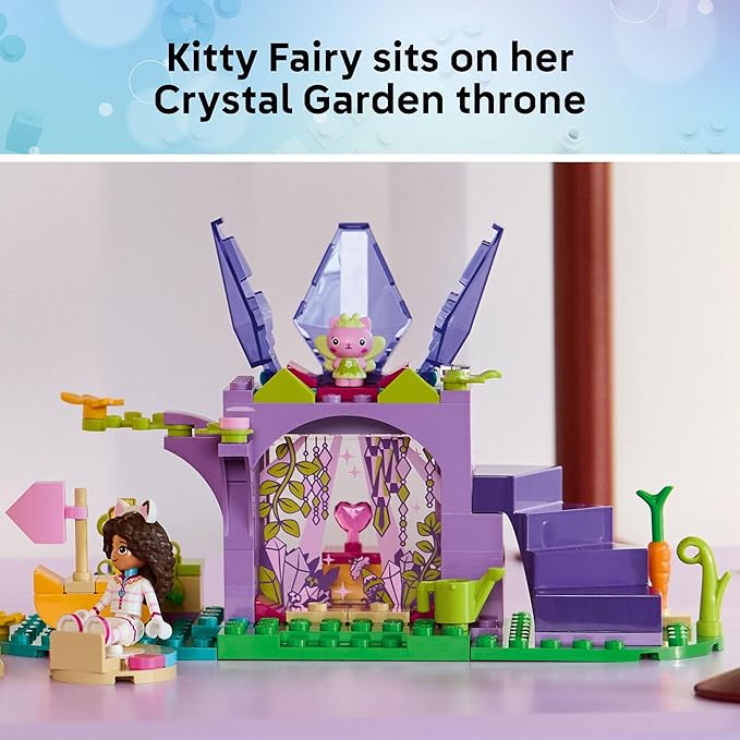 LEGO Gabby’s Dollhouse Sweet Treat Mountain & Kitty Garden Building Blocks - Pretend Play & Learning Toy for Girls & Boys, Ages 4+ - W/Gabby & Pandy Paws Figures - Gift Idea for Birthdays - 11205