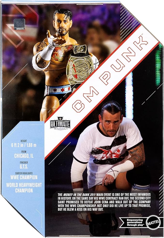 WWE CM Punk (MITB 2011) Ultimate Edition Ringside Exclusive Toy Wrestling Action Figure