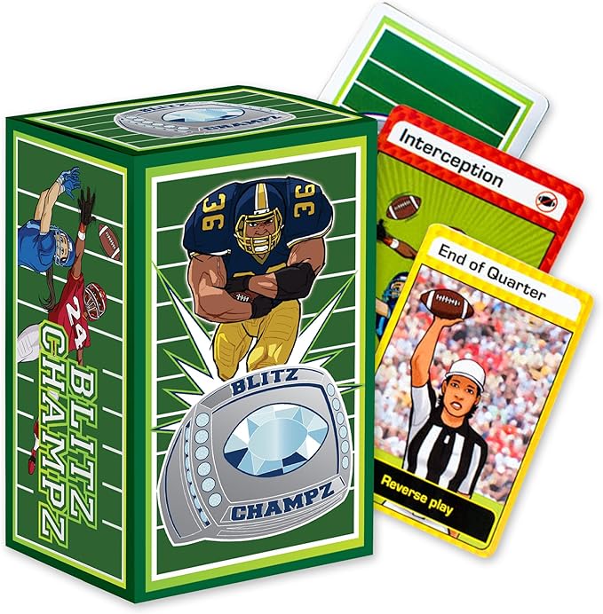 Blitz Champz | Football Card Game (Ages 7+) | Fun Family Game | Party Game | Gifts for Football Fans | Card Game for Kids and Adults