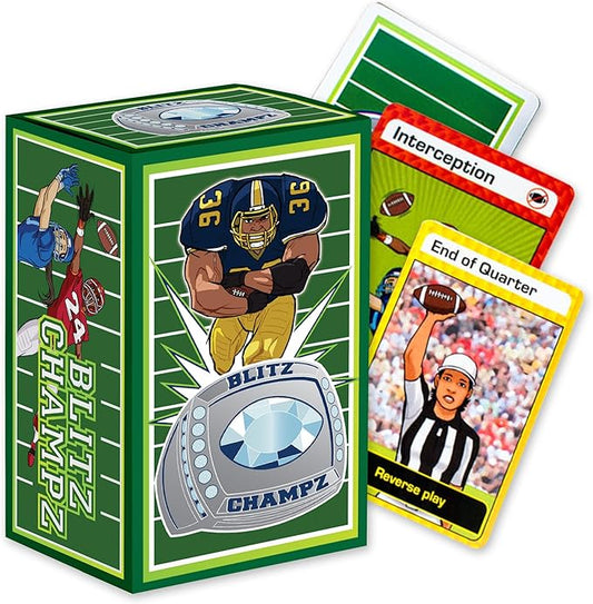 Blitz Champz | Football Card Game (Ages 7+) | Fun Family Game | Party Game | Gifts for Football Fans | Card Game for Kids and Adults
