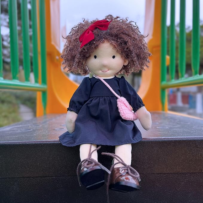 Ignacy 12" Soft Girl Rag Doll with Cute Stuffed Plush, Ideal First Doll for Babies & Toddlers