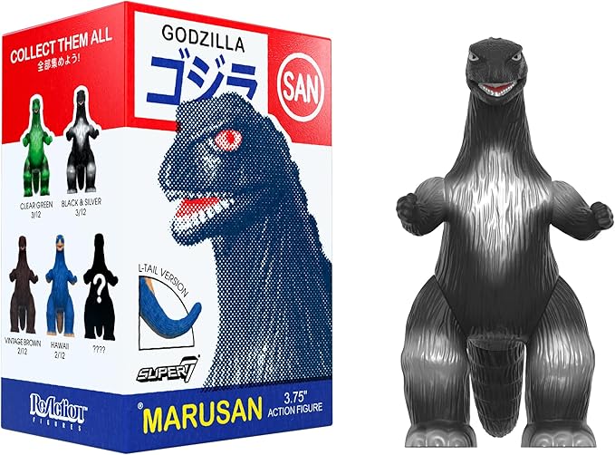 Super7 Toho Marusan Godzilla Blind Box - (12 Pack) 3.75" Toho Godzilla Action Figures Classic Movie Monster Collectibles and Retro Toys