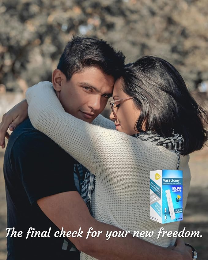 Vasectomy At Home Test Kit, Private Fast Accurate Post Vasectomy Sperm Check, Easy Operation Quick Read Results 2 Tests