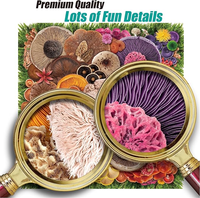 Antelope - 1000 Piece Puzzle for Adults, Mushroom - Jigsaw Puzzles 1000 Pieces, High Resolution, Matte Finish, No Dust