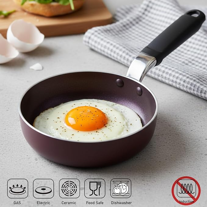 TECHEF - 5.5-Inch One Egg Frying Pan, Coated with New Teflon Select/Non-Stick Coating (PFOA Free) / Made in Korea (5.5-Inch)