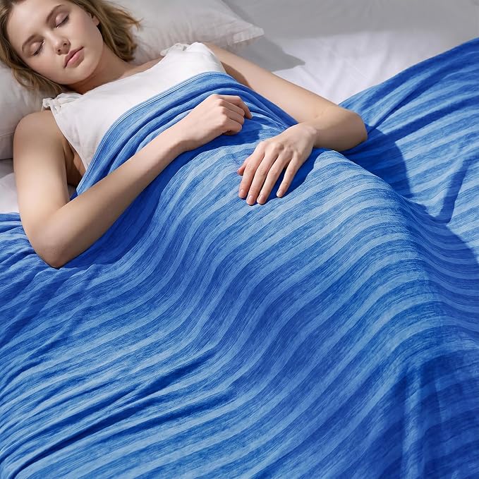 Cooling Blanket 60"x90" Summer Cooling Blanket for Hot Sleepers | Arc-Chill Q-Max >0.45 Cool Fiber, Keeps Cool for Night Sweats, Soft Lightweight Sofa Blankets for Kid Adults
