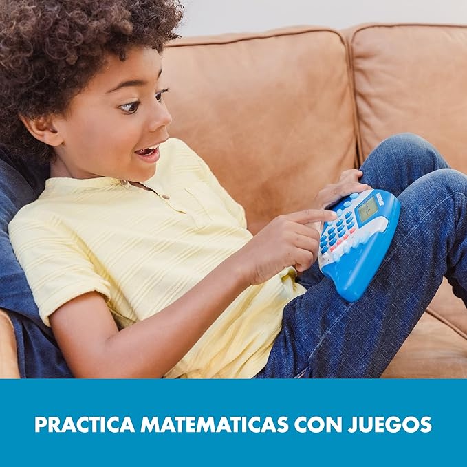 Educational Insights MathShark- Electronic Math Games, Addition, Subtraction, Division, and Multiplication Game, Handheld Games for Kids, Interactive STEM Learning Tools for Ages 6+