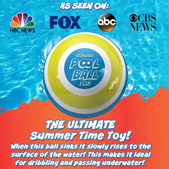 The Ultimate Pool Ball - Fill It with Water to Play Underwater Games - Outdoor Toys for Kids Ages 8-12 - Fun Easter Basket Stuffers for Boys & Gift Ideas for 6, 7, 9, 10 & 11 Year Old Girls & Teens