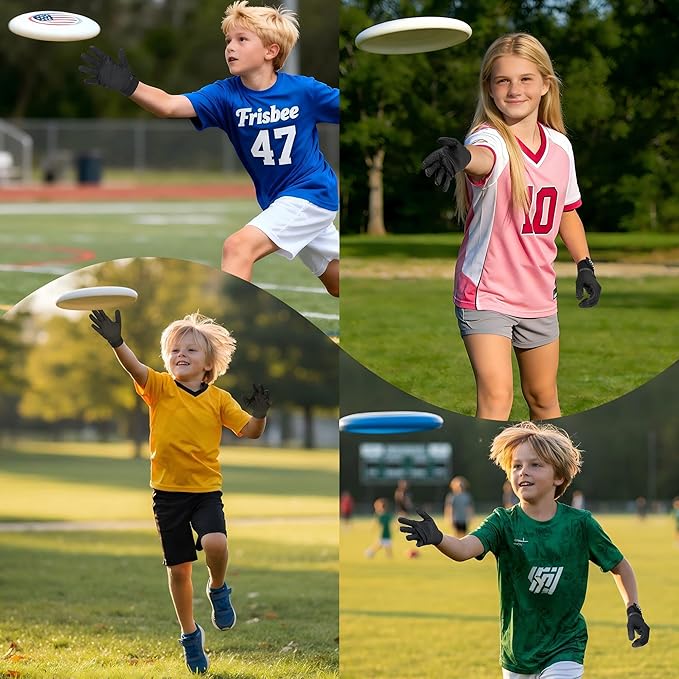 HANDLANDY Ultimate Frisbee Gloves – Flying Disc Gloves for Adults and Youth with Consistent Grip, Lightweight Breathable Fit, Perfect for Throws, Catches, and Disc Sports