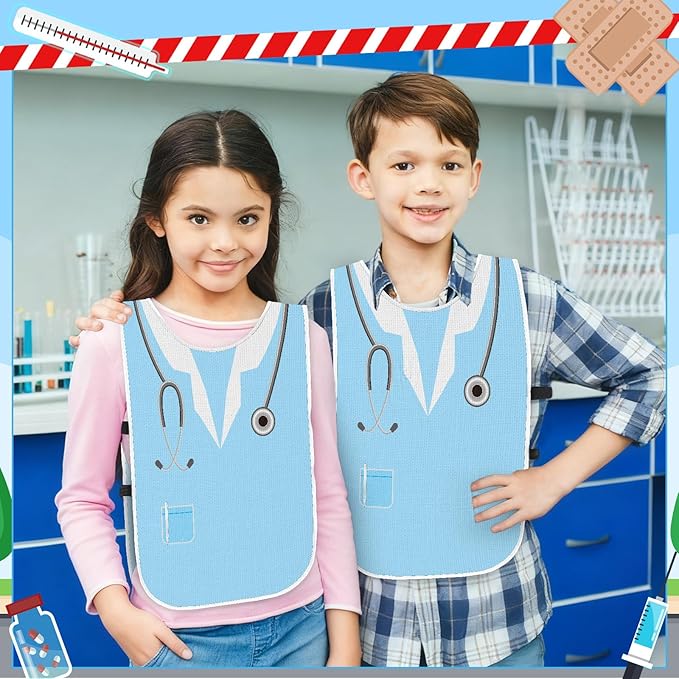 Panitay 12 Pcs Kids Dressing up Costumes Toddler Kids Dress up Vests for Boys Girls Party Pretend Play Costume Supplies