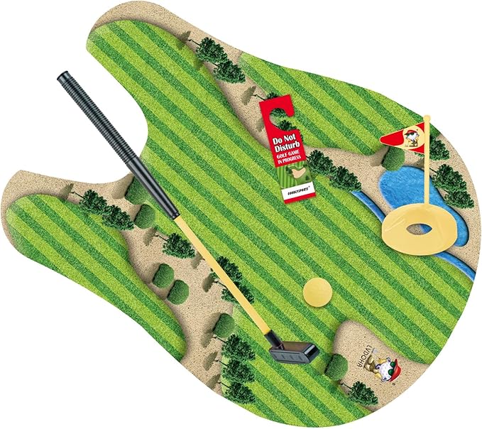 Toilet Golf Game, Golf Daddy Funny Dad Gifts - Gag Gifts Funny Gifts for Men, Adults, Boyfriend, Husband, Him - Novelty Gifts for Men Who Have Everything - White Elephant Gifts for Adult