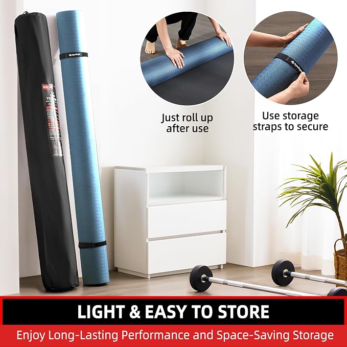 Extra Large Yoga Mat – 72"x48" or 78"x57", 1/4"–1/2" Thick Mat for Women & Men, TPE Non-Slip Pilates Mat for Home Gym, Yoga, Stretching, Meditation