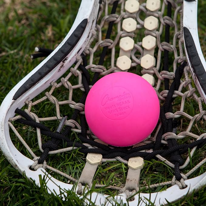 Champion Sports Lacrosse Balls – Official Size SEI Certified, Multi-Color Packs of 3, 6, or 12 for Practice & Games
