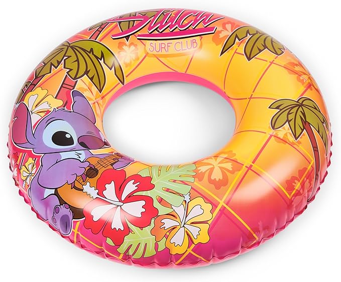 Swimways Stitch Swim Tube Pool Float, Inflatable Pool Floats & Kids Pool Toys, Swimming Pool Accessories & Beach Essentials for Teens Aged 14 & Up