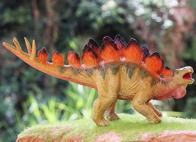 Gemini&Genius Stegosaurus Dinosaur World Action Figure, Dinosaur Toy Figurine, Party and Classroom Prize Supplies, Birthday Gift for Kids 3-12 Years Old