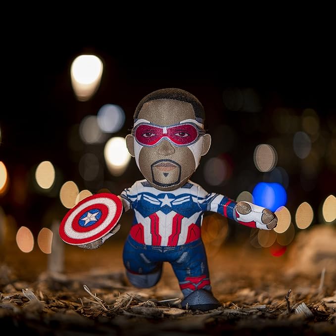 Bleacher Creatures Marvel Captain America 10" Plush Figure - Falcon Cap Superheroes for Play and Display