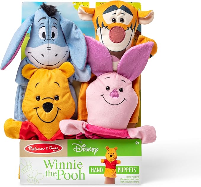Melissa & Doug Disney Winnie The Pooh Soft & Cuddly Hand Puppets