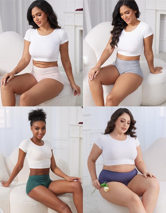 Goat Union Organic Cotton Boyleg Period Underwear for Women & Teens - Moderate Absorbency Period Panty