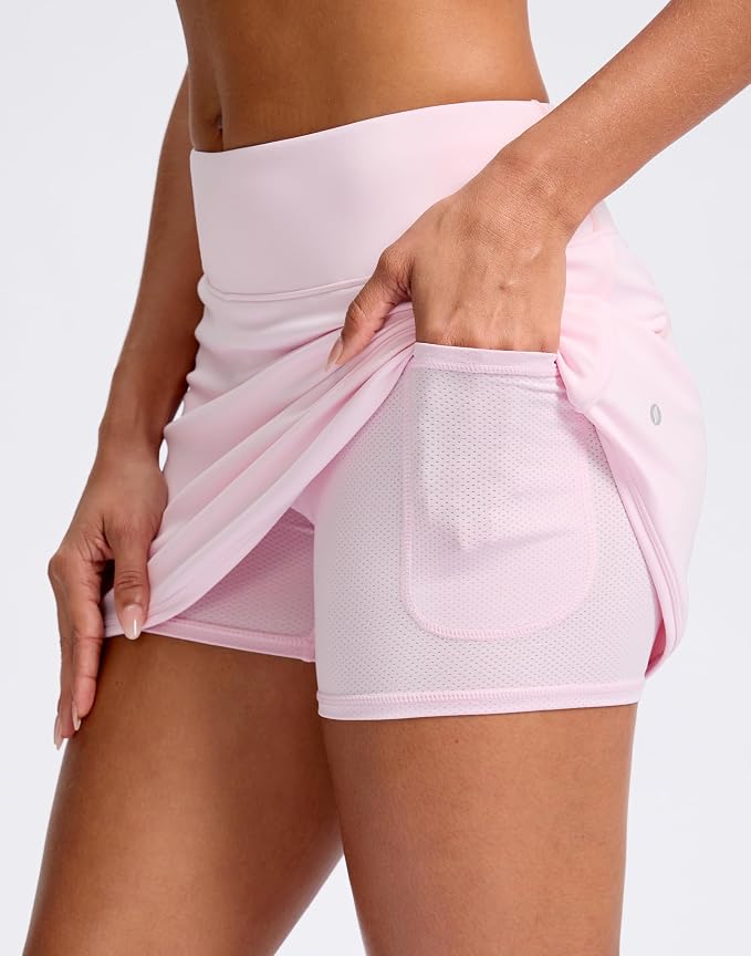 Skorts for Women with Pockets High Waisted Golf Skirts | Built-in Shorts, A Line, Athletic, Casual, Pickleball, Tennis Skirt