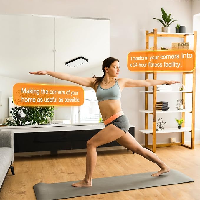 Delma Home Gym Mirror, 48"x24"x2PCS, Silver | Large Full Body, Tempered Glass Frameless, Wall-Mounted, For Gym, Yoga, Garage, Bedroom, Bathroom