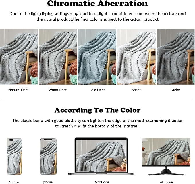 NEWCOSPLAY 3D Waffle Checkered Flannel King Blanket, Light Grey, 90"x110" | Super Soft Cute Lightweight Decorative Premium Silky Fleece Blanket for Couch Sofa Bed, Gift for Women Men, All Season Use