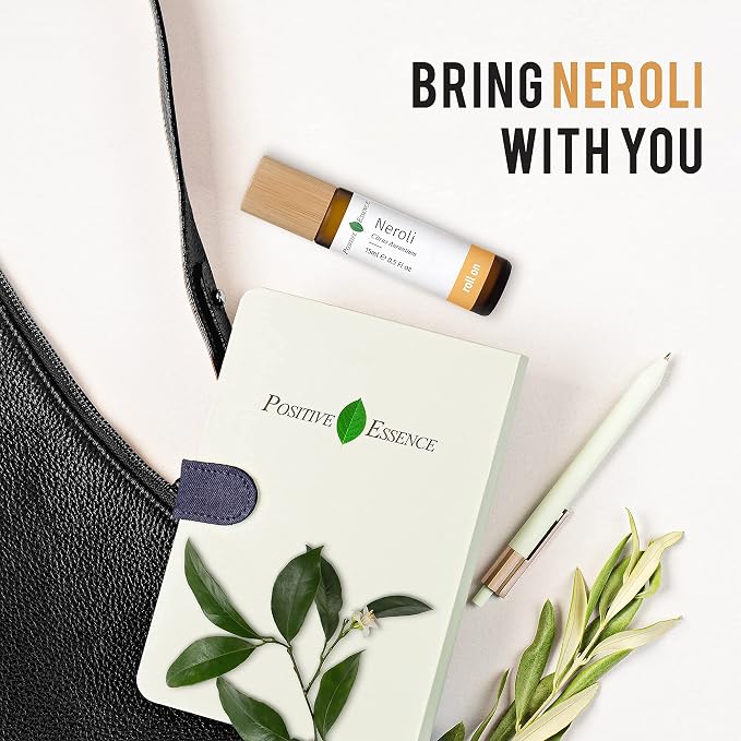 Neroli Essential Oil Roll-On – Natural Aromatherapy Perfume Oil, Pre-Diluted with Jojoba for Skin, Travel Size 15mL Roller with Leak-Proof Metal Ball – Derived from Bitter Orange Blossom (15 mL)